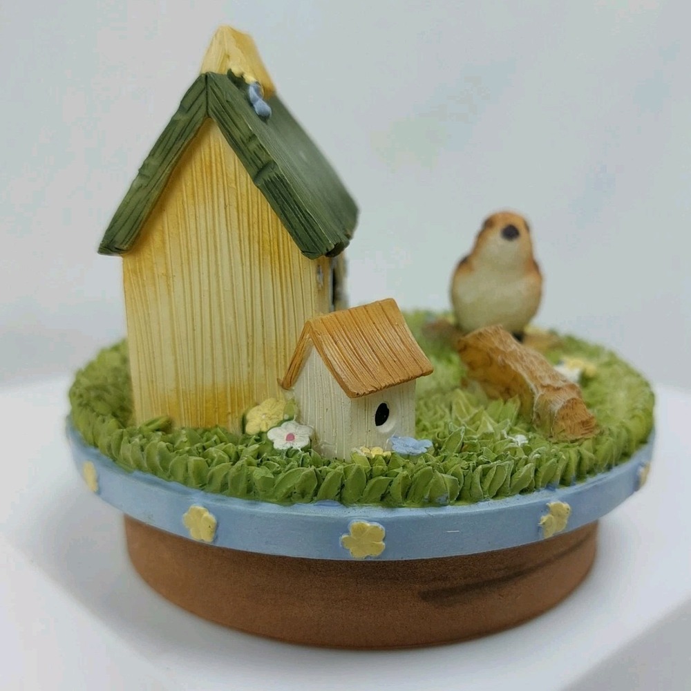 Our America By Yankee Candle Topper Spring Birdhouse 4093 3 7/8"x3.25" *READ - Picture 4 of 7